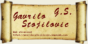Gavrilo Stojilović vizit kartica
